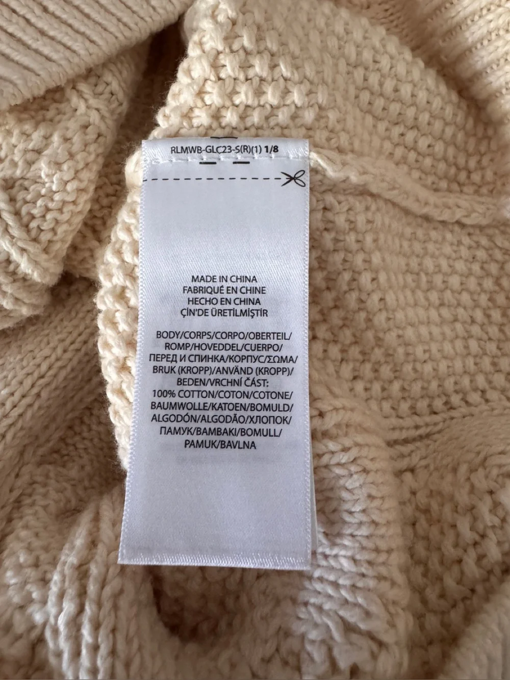 Polo Ralph Lauren Men’s Fisherman’s Crewneck Sweater Cotton Classic Sz 3X. NWT